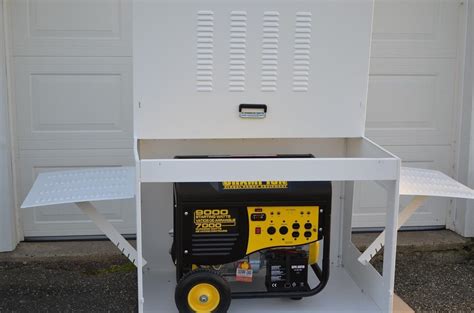 outdoor metal box for generator|outside electrical box for generator.